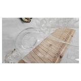 Etched Pitcher with matching glasses set