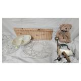 Serving Platters and Various Vintage Utinsels