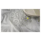 Serving Platters and Various Vintage Utinsels