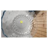 Cintage Anchor Hocking Saphire Blue Bubble Pattern Dishes