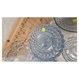 Cintage Anchor Hocking Saphire Blue Bubble Pattern Dishes