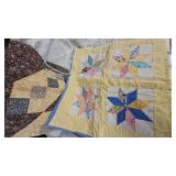 Glass Pan, Lap Quilts, Crocheted Tablecloth