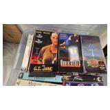 Sterling and Noble Clock and 2 Boxes Asst VHS tapes