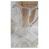 Crock, carafe, misc bowls