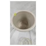 Crock, carafe, misc bowls