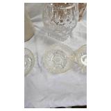 Crock, carafe, misc bowls