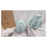 Tea Cup/Saucer Set, Lantern, Amber Bowl