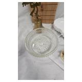 Phenix Boullion Cubes Jar, Brass Bell, Milk Glass