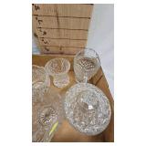 Hand Painted Vases and Clear Glasses
