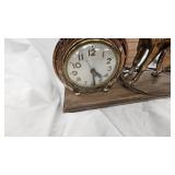 Horse Mantel Clock as Pictured with Shot Gun Shell Lights