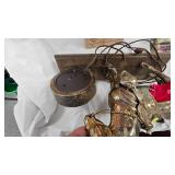 Horse Mantel Clock as Pictured with Shot Gun Shell Lights