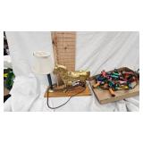 Horse and Lamp as Pictured with Shot Gun Shell Lights