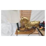 Horse and Lamp as Pictured with Shot Gun Shell Lights