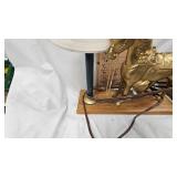 Horse and Lamp as Pictured with Shot Gun Shell Lights