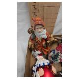 Santa and Snowman Figurine Lot