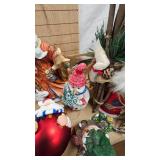 Santa and Snowman Figurine Lot