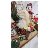 Santa and Snowman Figurine Lot