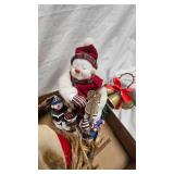 Santa and Snowman Figurine Lot