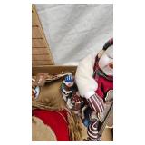 Santa and Snowman Figurine Lot