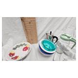 Farberware Perculater, Pitcher, Bowls