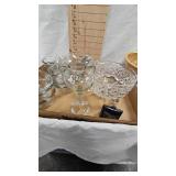 Anchor Hocking 6 oz glass bowls, Texas Ware and others, Crystal Style Candy Dishes