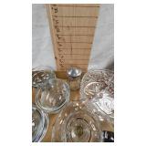 Anchor Hocking 6 oz glass bowls, Texas Ware and others, Crystal Style Candy Dishes