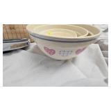 Treasure Craft Heart to Heart Bowl Set  and Serving Tray