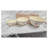 Treasure Craft Heart to Heart Bowl Set  and Serving Tray