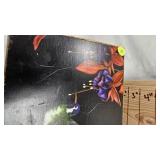 Very Unique Hand Painted Box full of Black Marbles