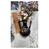 Large Jug Vase with Décor and Confusious Statue