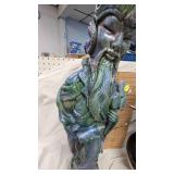 Large Jug Vase with Décor and Confusious Statue