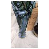 Large Jug Vase with Décor and Confusious Statue