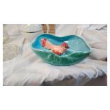 Glass Pitcher, Teapot, Bird Dish