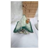 Footed Dish and Wine Glass Lot