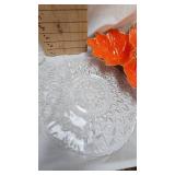 Serving Platters and 3 Section Leaf Hordereve Holder