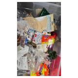 Christmas Crafting Lot, wood, misc, musical buttons, Tree Skirts