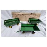 Lot of 3 John Deere Flare Wagons