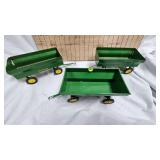 Lot of 3 John Deere Flare Wagons