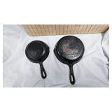 Lot of 6" and 8" Cast Iron Pans