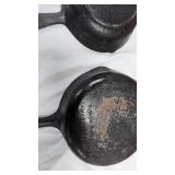Lot of 6" and 8" Cast Iron Pans