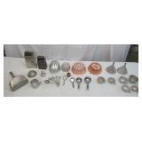 Lot of Vintage Measuring Cups and Baking Molds