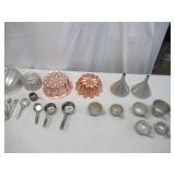 Lot of Vintage Measuring Cups and Baking Molds
