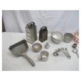 Lot of Vintage Measuring Cups and Baking Molds
