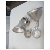 Lot of Vintage Measuring Cups and Baking Molds