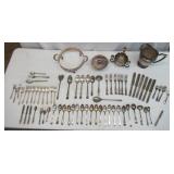 Lot of Vintage Silver Plated Items