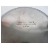 Assorted vintage stainless steel mixing bowls. Some with covers.