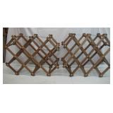 2 Vintage Foldable Wine Racks