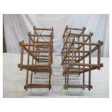 2 Vintage Foldable Wine Racks