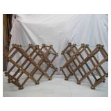 2 Vintage Foldable Wine Racks