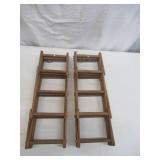 2 Vintage Foldable Wine Racks